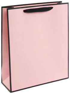 Пакет подарочный, 230гр, Премиум, Светло-розовый, 15*14*7 см, 1 шт.
