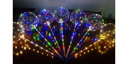 Как собрать светящийся шар на палочке